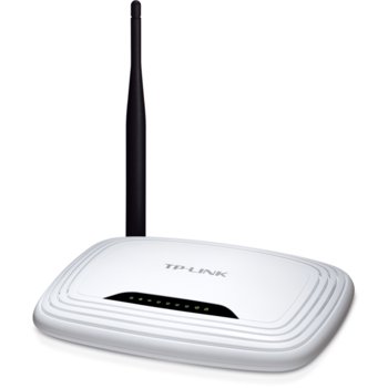 Рутер TP-Link TL-WR741ND, 150Mbps, 2.4GHz(150 Mbps), Wireless N, 4x LAN 100, 1x WAN 100, 1x външна антена | JAR Computers TP-Link TL-WR741ND 150Mbps WirelessN Router