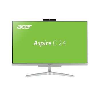 All in One компютър Acer Aspire C24-860 (DQ.BACEX.001), двуядрен Kaby Lake Intel Core i5-7200U 2.5/3.1GHz, 23.8" (60.45 cm) Full HD сензорен дисплей, 8GB DDR4, 256GB SSD, 2x USB 3.1 Gen1, клавиатура и мишка, Wi-Fi/Bluetooth, Free DOS | JAR Computers Acer Aspire C24-860 (DQ.BACEX.001)