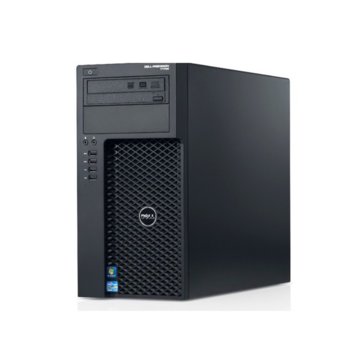 Настолен компютър Dell Precision T1700 MT (CA357PT1700MUFWS), четириядрен Intel Core Xeon E3-1220v3 3.1/3.5Hz, AMD FirePro W4100 2GB, 8GB RAM, 500GB HDD, 4x USB 3.0, клавиатура и мишка, Windows 7/8.1 Pro 64bit | JAR Computers Dell Precision T1700 MT CA357PT1700MUFWS