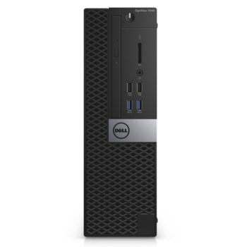 Настолен компютър Dell OptiPlex 7040 SFF (N003O7040SFF01), четири-ядрен Skylake Intel Core i5-6500 3.2/3.6GHz, 4GB DDR4 RAM, 500GB 7200rpm, 6x USB3.0, клавиатура и мишка, Windows 7/10 Pro, 4.48Kg | JAR Computers Dell OptiPlex 7040 SF N003O7040SFF01