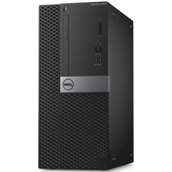 Настолен компютър Dell Optiplex 5040 MT (N008O5040MT02CI3615GV_UBU-14), дву-ядрен SkyLake Intel Core i3-6100 3.7GHz, 4GB DDR3L RAM, 500GB 7200rpm, 6x 3.0 USB, клавиатура и мишка, Linux | JAR Computers Dell Optiplex 5040 MT N008O5040MT02CI3615GV_UBU-14