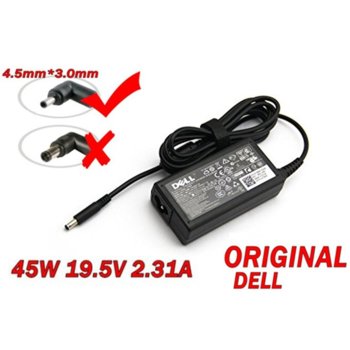 Захранване (оригинално) за Dell Inspiron 11 31xx/13 73xx/14 34xx/15 35xx XPS L221X/L321X/L322X, 19.5V/2.31A/45W, 4.5x3.0mm жак | JAR Computers Dell 19.5V, 2.31A, 45W 4.5x3.0mm