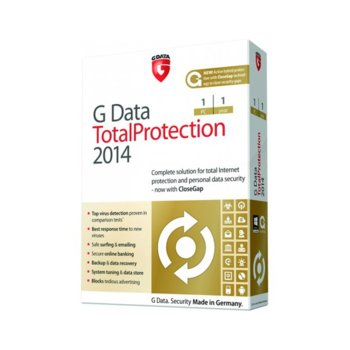 G Data TotalProtection 2014, 12 PC, 1 год.