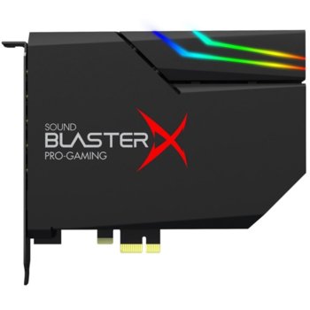 Звукова карта Creative Sound BlasterX AE-5, 7.1, PCI-E, DAC + RGB Aurora Lighting, 5x 3.5мм жака | JAR Computers Creative Sound BlasterX AE-5