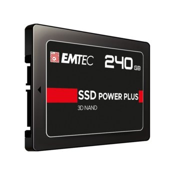 Памет SSD 240GB Emtec Power Plus X150, SATA 6Gb/s, 2.5"(6.35 cm), скорост на четене 520 MB/s, скорост на запис 500 MB/s | JAR Computers Emtec 240GB Power Plus X150 2.5