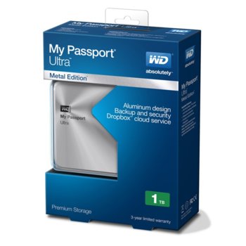 Твърд диск 1TB, Western Digital WDBTYH0010BSL, сив, 2.5" (6.35 cm), външен, USB 3.0, 3г. | JAR Computers Western Digital 1TB