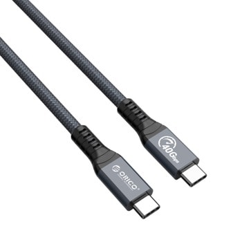 Кабел Orico TBZ4-08, от Thunderbolt 4 (USB-C) към Thunderbolt 4 (USB-C), 0.8m, черен image