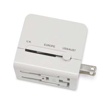 Macally Universal Power Plug Adapter with USB