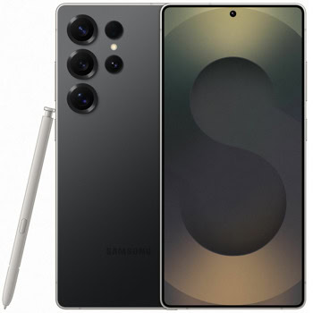 Смартфон Samsung Galaxy S25 Ultra (черен), поддържа 2 SIM карти, 6.9" (17.52 cm) Dynamic LTPO AMOLED 2X 120Hz дисплей, осемядрен Snapdragon 8 Elite 4.32 GHz, 12GB RAM, 512GB Flash памет, 200 + 10 + 50 + 50 & 12 Mpix камери, Android, One UI | JAR Computers Samsung Galaxy S25 Ultra 512GB Black SM-S938BZKGEU