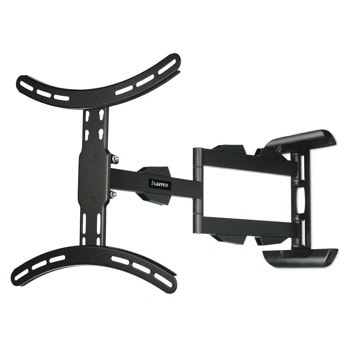 Стойка за телевизор Hama 220841, за стена, за екрани от 32" до 65", VESA до 400x400, до 25 кг, регулируема, черна | JAR Computers Стойка за телевизор Hama 220841