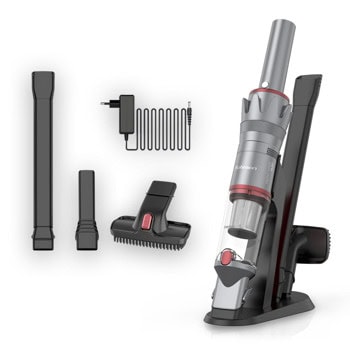 Прахосмукачка Rohnson Mamba Light M3, ръчна, безжична, 120W, 150ml капацитет на контейнера, до 36 минути време на работа, HEPA филтър, 2 скорости, сива | JAR Computers Rohnson Mamba Light M3