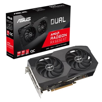 Видео карта AMD Radeon RX 6650 XT, 8GB, Asus Dual V2 OC, PCI-E 4.0, GDDR6, 128-bit, DisplayPort, HDMI | JAR Computers Asus Dual Radeon RX 6650 XT V2 OC 90YV0HS2-M0NA00