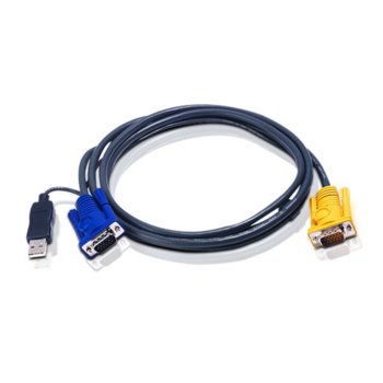 KVM кабел ATEN 2L-5203UP, VGA(м) + USB A(м) към SPHD15(м), 3.0 м | JAR Computers ATEN 2L-5203UP