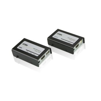 KVM екстендър ATEN VE803, от HDMI(ж), USB B(ж) към HDMI(ж), USB A(ж) чрез Cat 5e кабел(4x RJ-45), до 40м, до 1920x1200 резолюция, 2 устройства | JAR Computers ATEN VE803 KVM Extender