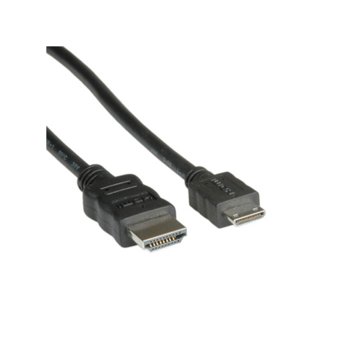 Кабел Roline, от HDMI(м) към mini HDMI(м), 1.5m | JAR Computers Roline HDMI(м) към Mini HDMI(м) 1.5m 11.04.5580