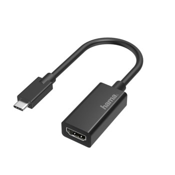 Адаптер HAMA 200315, от USB C(м) към HDMI(ж), черен | JAR Computers Hama 200315