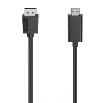 Кабел Hama 200712, от DisplayPort(м) към HDMI(м), 1.5m, черен | JAR Computers HAMA-200712