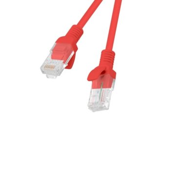Lanberg patch cord CAT.5E 0.25m, red