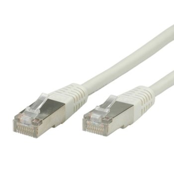 Пач кабел Roline 21.99.0101, FTP, Cat.5e, 1м, сив image