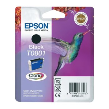 Касета ЗА EPSON STYLUS PHOTO R 265/R285/R360/RX560 - Black - P№ C13T08014010 | JAR Computers Касета ЗА EPSON STYLUS PHOTO R 265/R285/R360/RX560