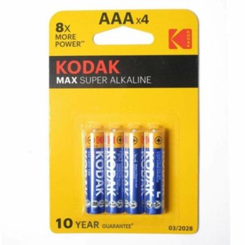 Kodak Max super alkaline AAA 4 бр.