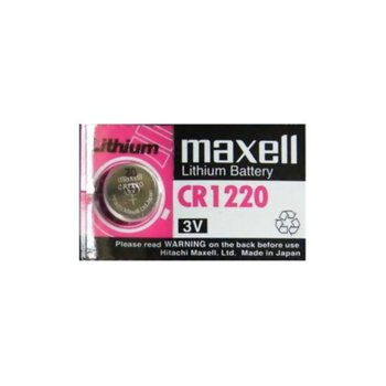 Батерия литиева Maxell CR1220, 3V, 1 бр. | JAR Computers Батерия литиева Maxell CR1220, 3V, 1 бр.