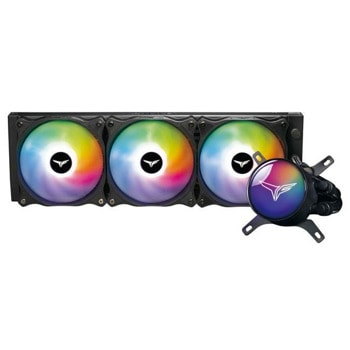 Водно охлаждане за процесор Team Group Siren GD360E Black, Intel LGA 1700/1150/1151/1155/1156/1200/1366/2011/2011-3/2066 & AMD AM5/AM4/FM2+/FM2/FM1/AM3+/AM3/AM2+/AM2 | JAR Computers Team Group SIREN GD360E Black