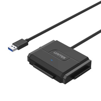 Преходник Unitek Y-3324-EU, от USB-A 3.0(м) към SATA(м), за 3.5" (8.89 cm) HDD/SSD, черен | JAR Computers Unitek Y-3324-EU