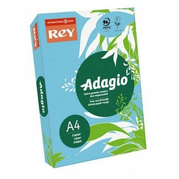 Копирна хартия Rey Adagio, A4, 80 g/m2, синя, 500 листа | JAR Computers Хартия Rey Adagio A4, 80 g/m2, 500 листа синя