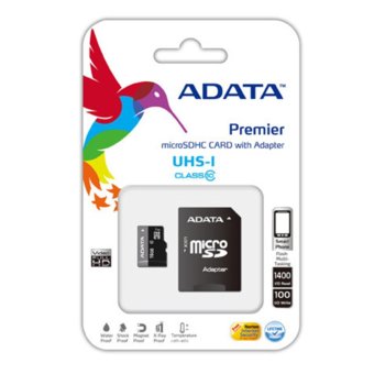 16G microSDHC A-Data SD Reader UHS-I