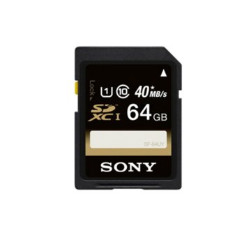 64GB SD, Sony, class 10, UHS-I