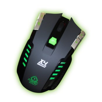 Мишка KEEPOUT X4, оптична, (2500dpi), USB, черена, 4 програмируеми бутона | JAR Computers KEEPOUT X4 Black MOUSE
