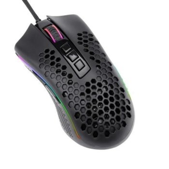 Мишка Redragon Storm Elite (M988RGB-BK), оптична(16000dpi), USB, черна, гейминг, 9 програмируеми бутона, RGB подсветка image