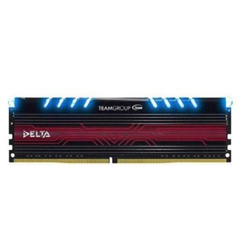 Памет 8GB DDR4 2400, Team Group Delta Blue, TDTBD48G2400HC15A01, 1.2V | JAR Computers Team Group Delta Blue DDR4 8GB