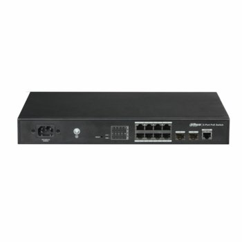 Суич Dahua PFS4210-8GT-150, 1000 Mbps, 8x 10/100/1000 PoE+ Base-T, 2x 10/100/1000 Base-X | JAR Computers Dahua PFS4210-8GT-150