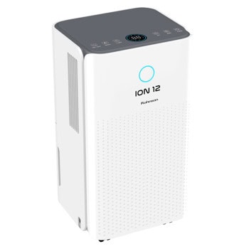 Обезвлажнител на въздух Rohnson R-91612, 170W, 2 l резервоар, подходящ за помещения с площ до 60m², 2 скорости, филтър за прах, бял | JAR Computers Обезвлажнител на въздух Rohnson R-91612