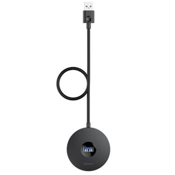 USB Хъб Baseus CAHUB-U01, 1x USB 3.0, 3x USB 2.0, черен | JAR Computers Baseus CAHUB-U01