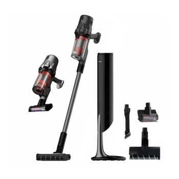Прахосмукачка Deerma DEM-T30W Station, вертикална, безжична, 240W, 0.35 л. капацитет на контейнера, до 45 минути време на работа, черна | JAR Computers Deerma DEM-T30W Station