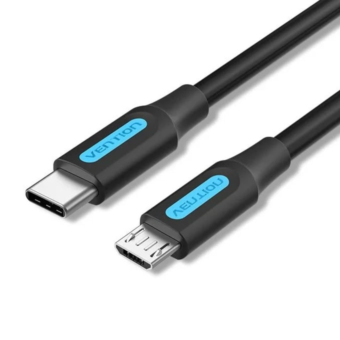 Кабел Vention USB C M to USB Micro B 0.5m | JAR Computers Кабел Vention USB C M to USB Micro B 0.5m
