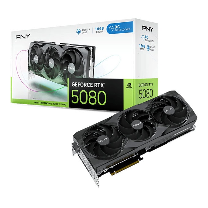 pny gf rtx 5080 triple fan oc vcg508016tfxpb1-o | JAR Computers pny gf rtx 5080 triple fan oc vcg508016tfxpb1-o