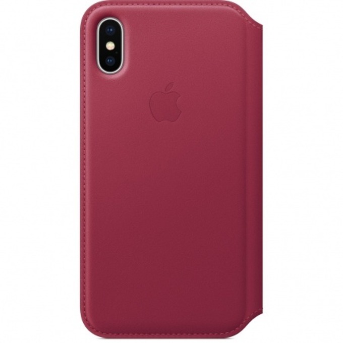 Apple iPhone X Leather Folio - Berry product