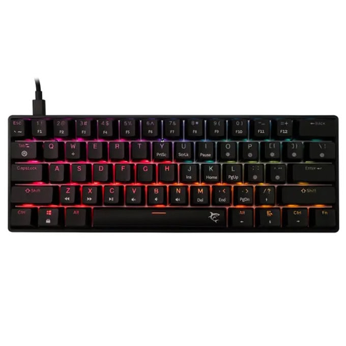 white shark shinobi 2 red switches black | JAR Computers white shark shinobi 2 red switches black