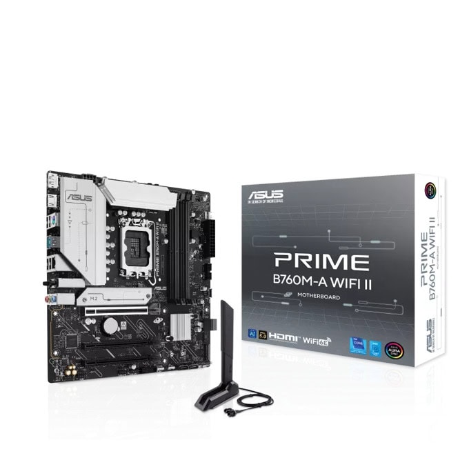 Дънна платка ASUS PRIME B760M-A WIFI II | JAR Computers Дънна платка ASUS PRIME B760M-A WIFI II
