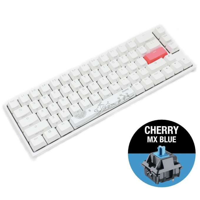 Ducky One 2 SF White RGB Cherry MX Blue | JAR Computers Ducky One 2 SF White RGB Cherry MX Blue