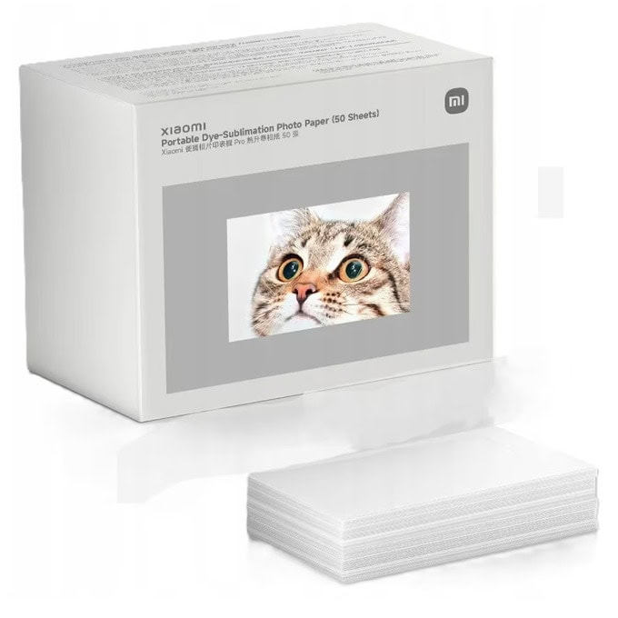 Xiaomi Portable Dye-Sublimation Photo Paper 50бр | JAR Computers Xiaomi Portable Dye-Sublimation Photo Paper 50бр