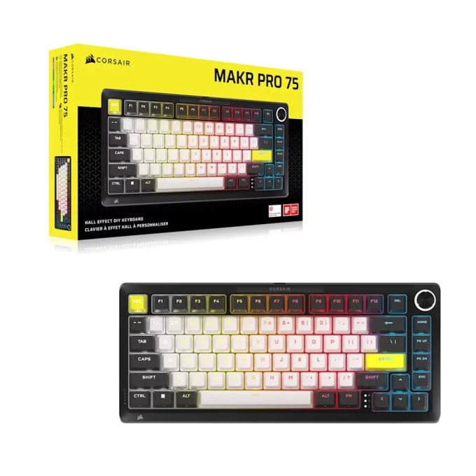 Corsair MAKR PRO 75 Hall Effect DIY CH-91CE21G-NA | JAR Computers Corsair MAKR PRO 75 Hall Effect DIY CH-91CE21G-NA