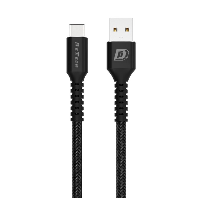 КАбел Type-C (м) към USB A(м) 1m Black 40108