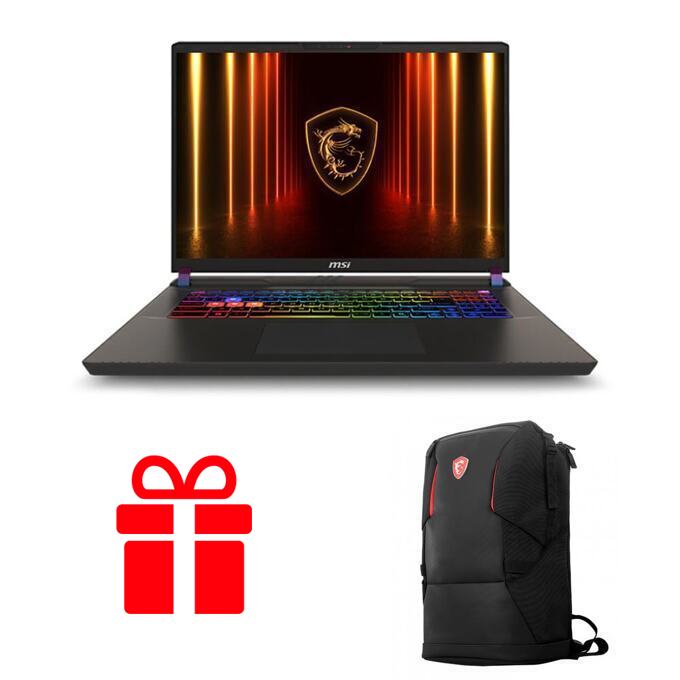 MSI Vector 17 HX AI A2XWJG + Urban Raider 17 | JAR Computers MSI Vector 17 HX AI A2XWJG + Urban Raider 17