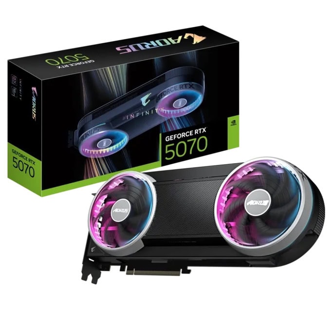 Gigabyte GF RTX 5070 Aorus Infinity | JAR Computers Gigabyte GF RTX 5070 Aorus Infinity
