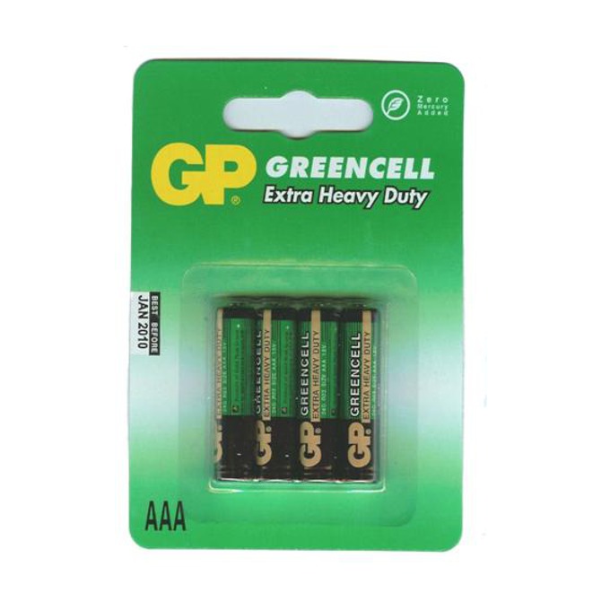 Батерии цинкови GP Greencell AAA, 1.5V, 4 бр.